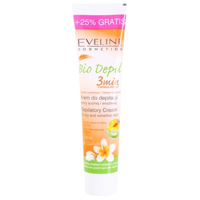 Eveline Cosmetics Bio Depil Crème dépilatoire à la mangue 125 ml Eveline Cosmetics Bio Depil Crème dépilatoire à la mangue 125 ml